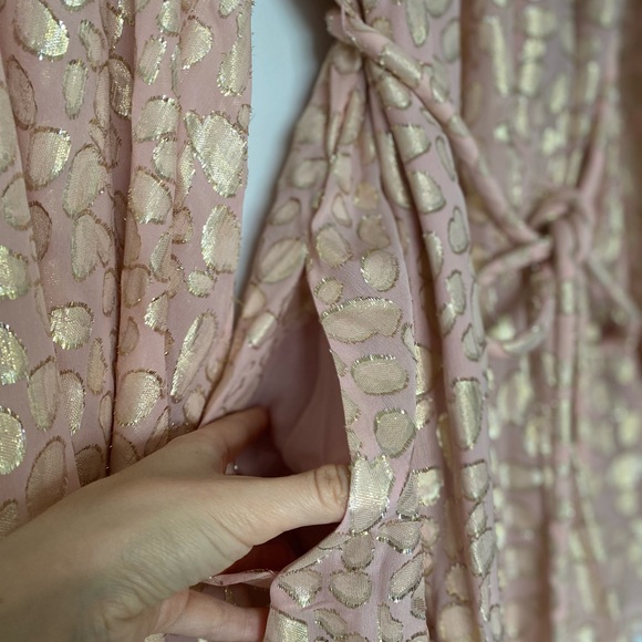 STELLA MCCARTNEY Delia belted metallic coupé silk-chiffon mini dress $1,698 - Picture 10 of 14